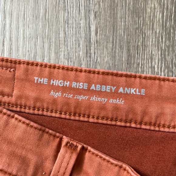 NWT Anthropologie AG Abbey Sateen high-rise skinny ankle jeans. Size 31 - Picture 7 of 9